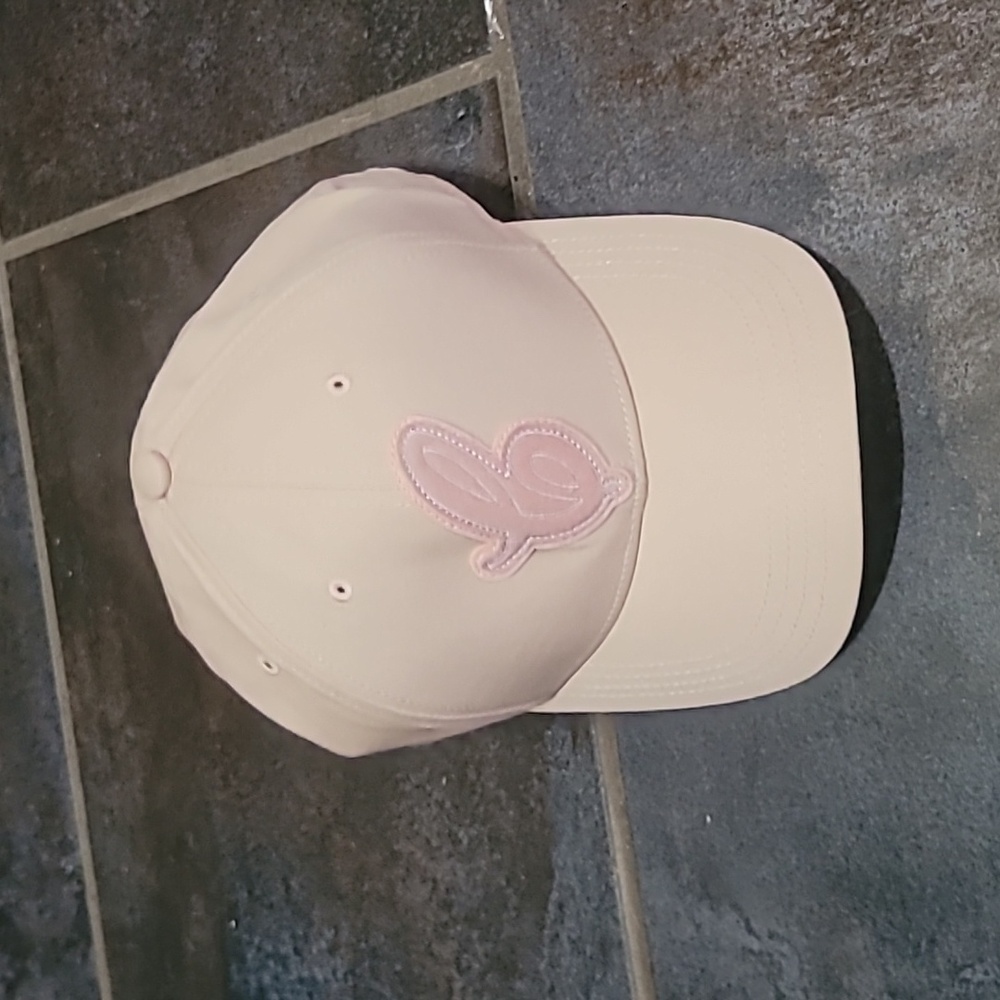 NWOT Varsity "C" Patch Hat Coach Ladies Women Baby Pink Gotten Firm